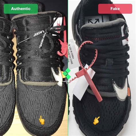 nike air presto fake vs real|black off white presto.